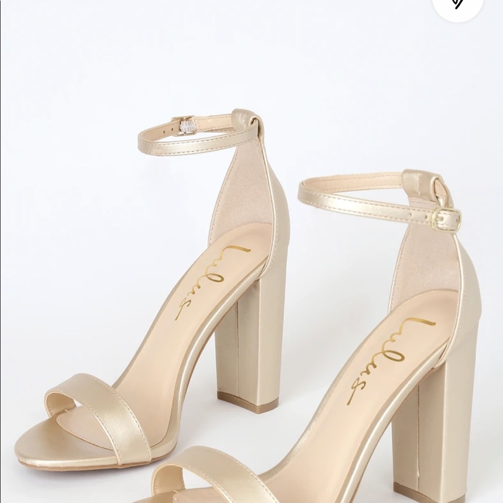 Lulu’s Gold heels
